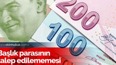 Başlık parasının talep edilememesi