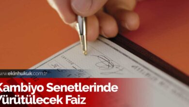 kambiyo senetlerinde yürütülecek faiz oranları