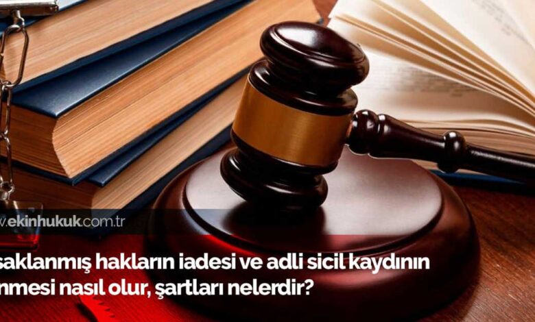 Memnu Hakların İadesi Şartları