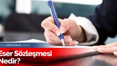 Eser Sözleşmesi Nedir