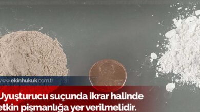 Uyuşturucu suçunda ikrar