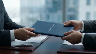Bağışlama Sözleşmesi dökümanı ve imza aşamasındaki eller.